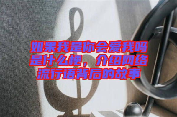 如果我是你會愛我嗎是什么梗，介紹網(wǎng)絡(luò)流行語背后的故事