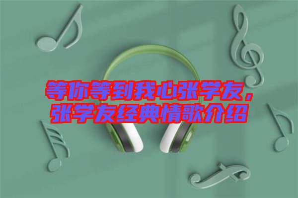 等你等到我心張學(xué)友，張學(xué)友經(jīng)典情歌介紹