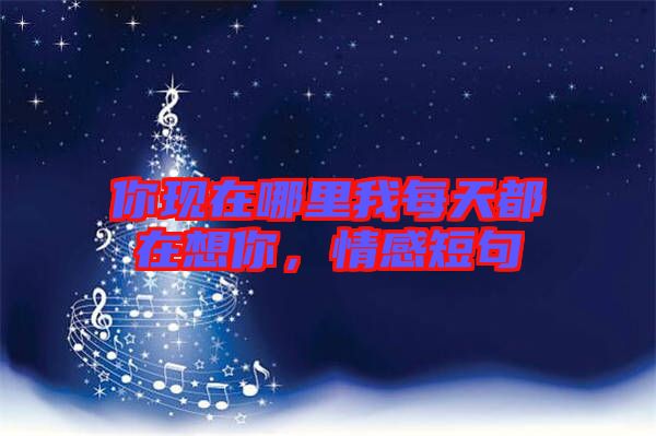 你現(xiàn)在哪里我每天都在想你，情感短句