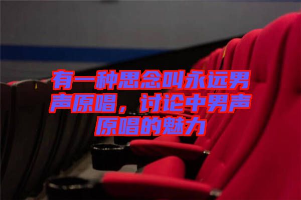 有一種思念叫永遠(yuǎn)男聲原唱，討論中男聲原唱的魅力