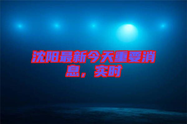 沈陽最新今天重要消息，實(shí)時(shí)