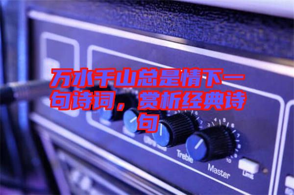萬水千山總是情下一句詩詞，賞析經(jīng)典詩句