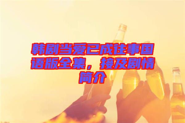 韓劇當(dāng)愛已成往事國語版全集，接及劇情簡介