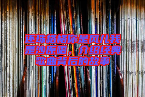 還珠格格你是風(fēng)兒我是沙原唱，介紹經(jīng)典歌曲背后的故事