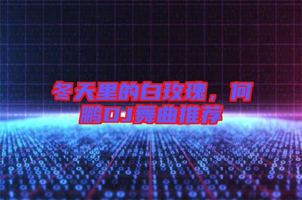 冬天里的白玫瑰，何鵬DJ舞曲推薦