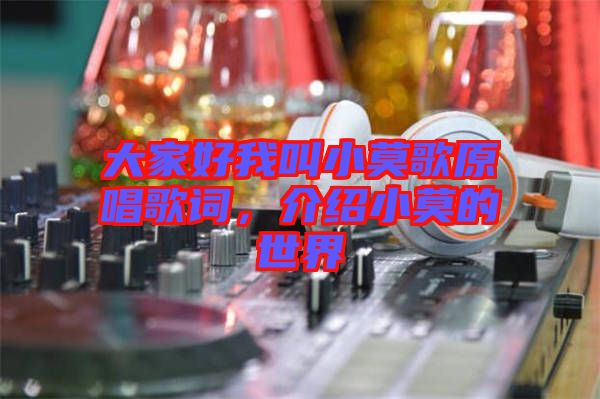 大家好我叫小莫歌原唱歌詞，介紹小莫的世界