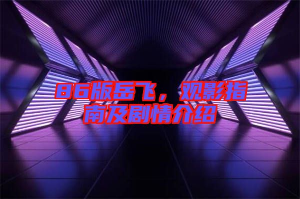 86版岳飛，觀影指南及劇情介紹