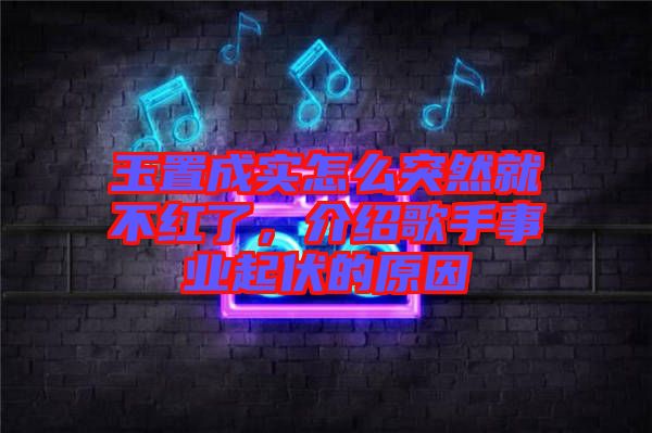 玉置成實(shí)怎么突然就不紅了，介紹歌手事業(yè)起伏的原因