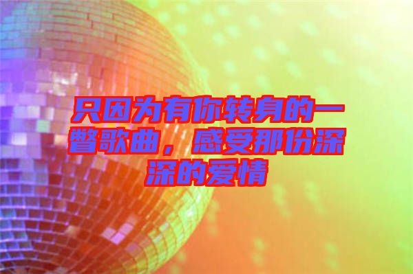 只因為有你轉(zhuǎn)身的一瞥歌曲，感受那份深深的愛情
