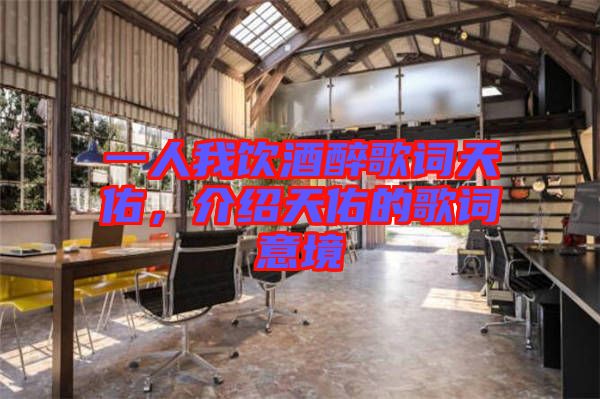 一人我飲酒醉歌詞天佑，介紹天佑的歌詞意境
