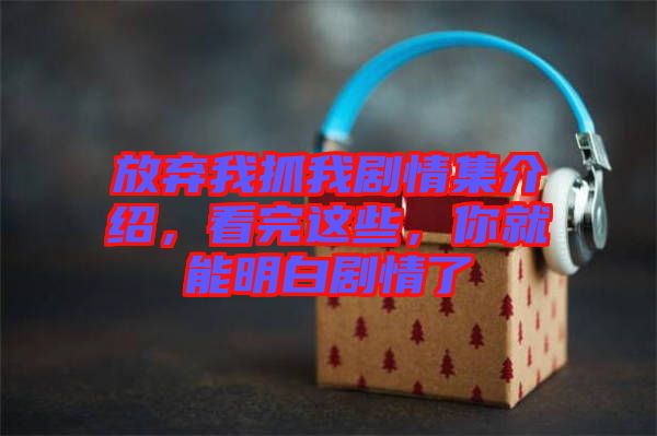 放棄我抓我劇情集介紹，看完這些，你就能明白劇情了