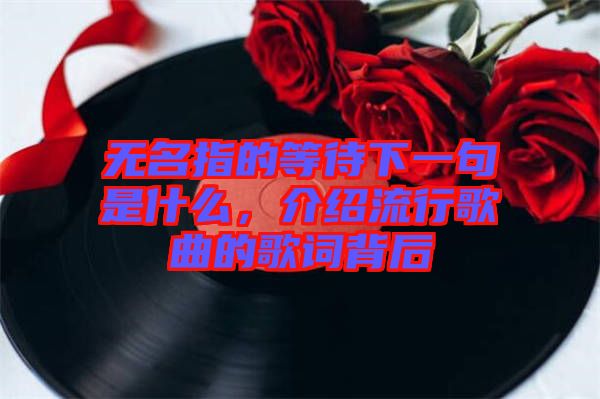 無(wú)名指的等待下一句是什么，介紹流行歌曲的歌詞背后