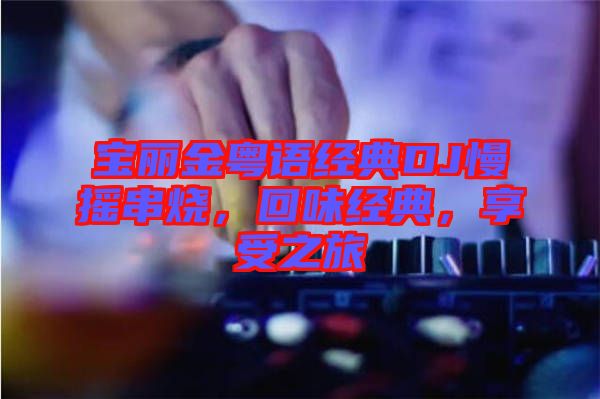 寶麗金粵語經(jīng)典DJ慢搖串燒，回味經(jīng)典，享受之旅