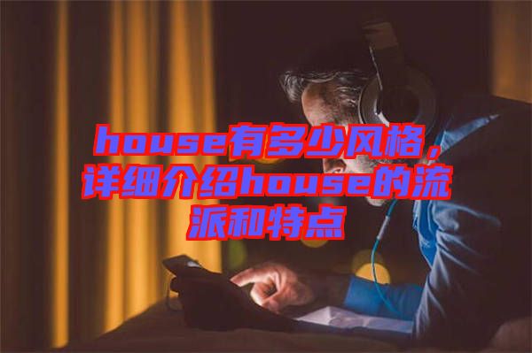 house有多少風(fēng)格，詳細(xì)介紹house的流派和特點(diǎn)