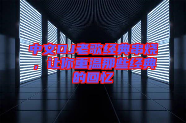 中文DJ老歌經(jīng)典串燒，讓你重溫那些經(jīng)典的回憶