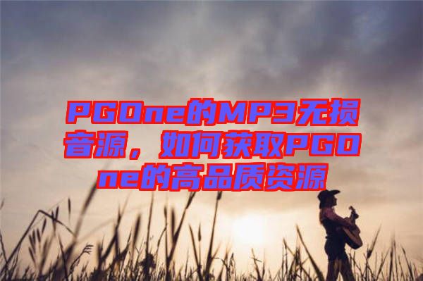 PGOne的MP3無損音源，如何獲取PGOne的高品質(zhì)資源