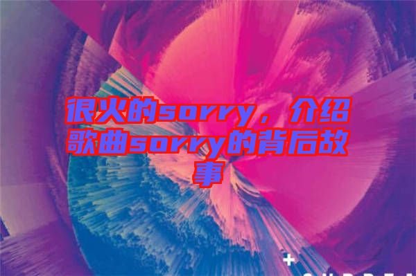 很火的sorry，介紹歌曲sorry的背后故事