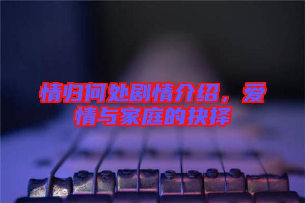 情歸何處劇情介紹，愛情與家庭的抉擇