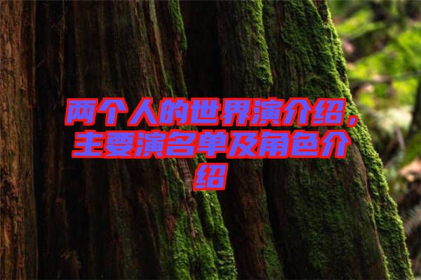 兩個(gè)人的世界演介紹，主要演名單及角色介紹