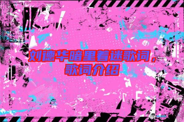 劉德華暗里著迷歌詞，歌詞介紹