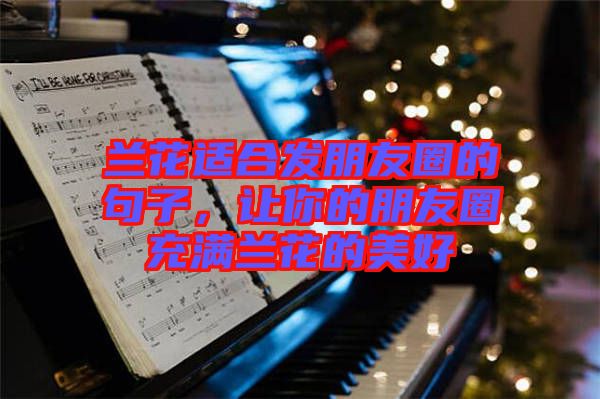 蘭花適合發(fā)朋友圈的句子，讓你的朋友圈充滿蘭花的美好
