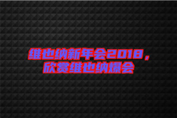 維也納新年會(huì)2018，欣賞維也納爆會(huì)