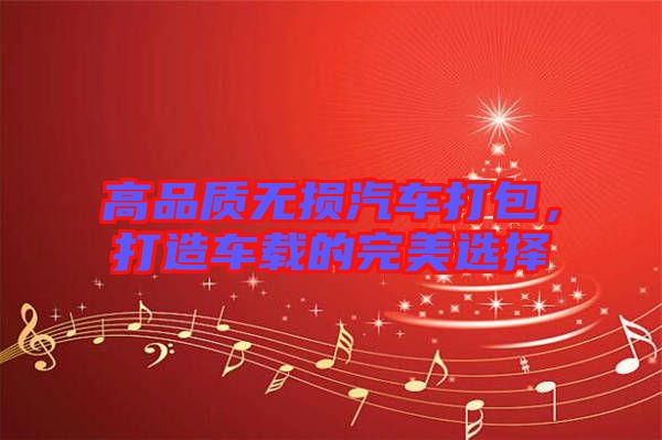 高品質(zhì)無(wú)損汽車打包，打造車載的完美選擇