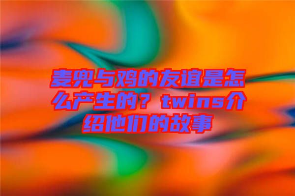 麥兜與雞的友誼是怎么產(chǎn)生的？twins介紹他們的故事