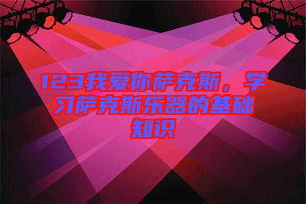 123我愛(ài)你薩克斯，學(xué)習(xí)薩克斯樂(lè)器的基礎(chǔ)知識(shí)