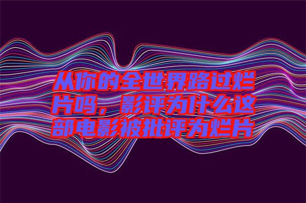 從你的全世界路過爛片嗎，影評為什么這部電影被批評為爛片
