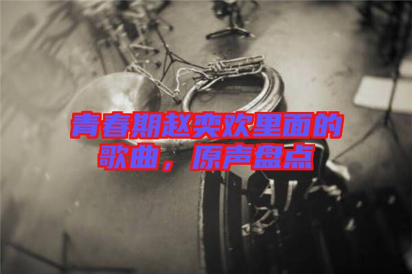 青春期趙奕歡里面的歌曲，原聲盤點