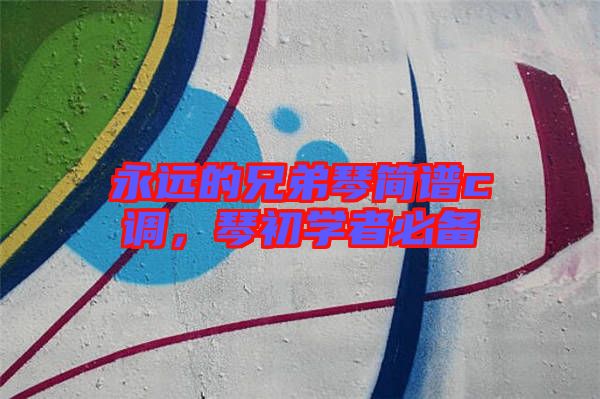 永遠的兄弟琴簡譜c調(diào)，琴初學(xué)者必備
