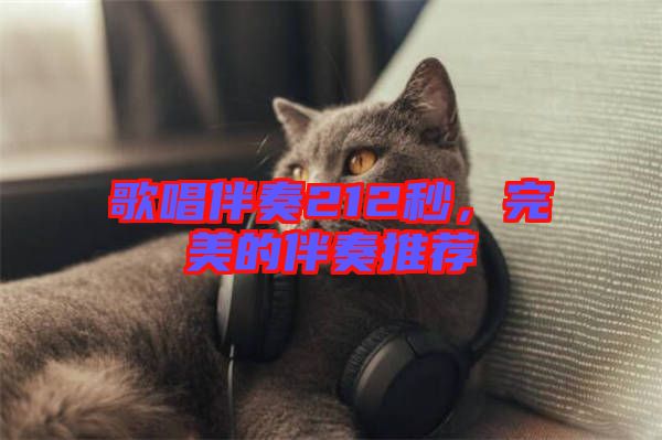 歌唱伴奏212秒，完美的伴奏推薦