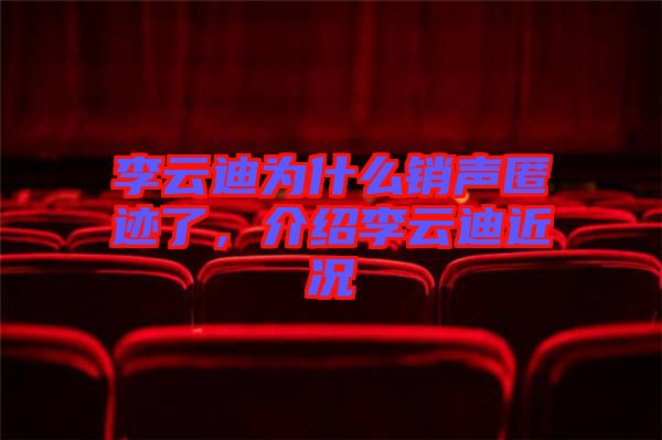 李云迪為什么銷聲匿跡了，介紹李云迪近況