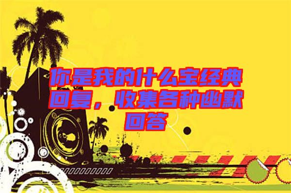 你是我的什么寶經(jīng)典回復(fù)，收集各種幽默回答
