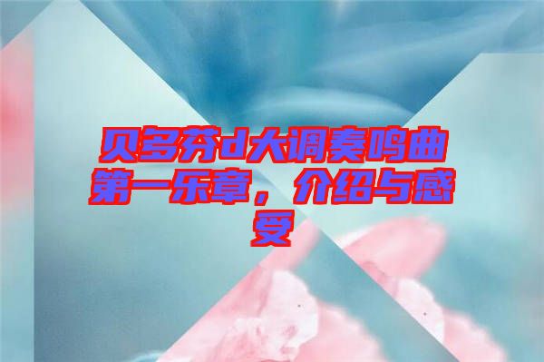 貝多芬d大調(diào)奏鳴曲第一樂章，介紹與感受