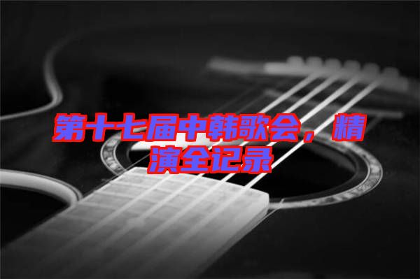 第十七屆中韓歌會(huì)，精演全記錄