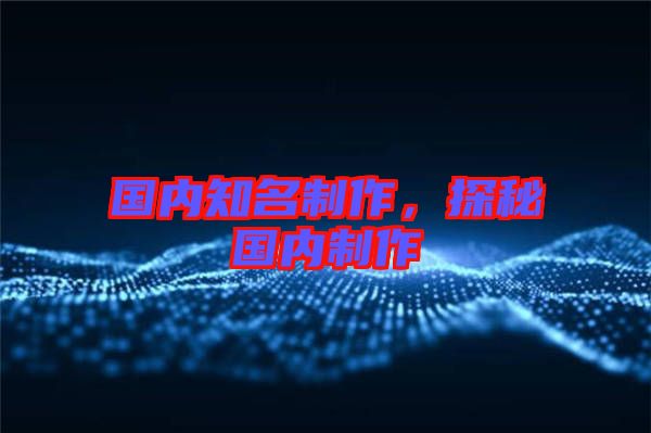 國內(nèi)知名制作，探秘國內(nèi)制作