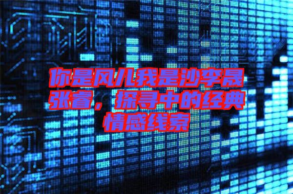 你是風(fēng)兒我是沙李晟張睿，探尋中的經(jīng)典情感線(xiàn)索