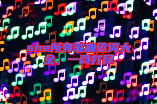 she所有歌曲歌詞大全，一網(wǎng)打盡