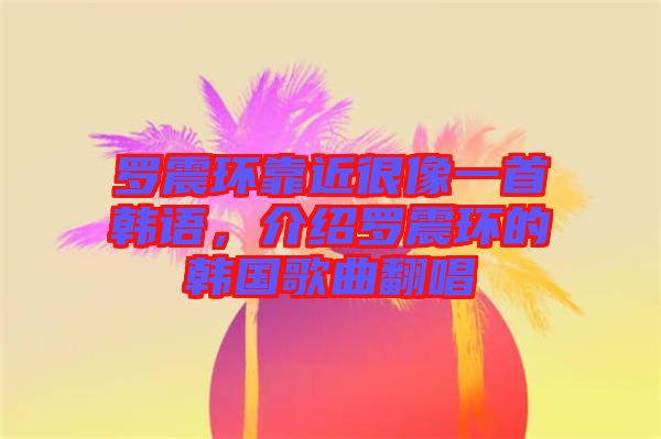 羅震環(huán)靠近很像一首韓語，介紹羅震環(huán)的韓國歌曲翻唱