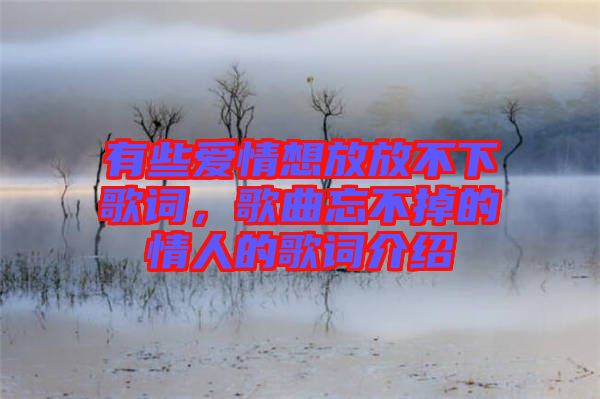 有些愛(ài)情想放放不下歌詞，歌曲忘不掉的情人的歌詞介紹
