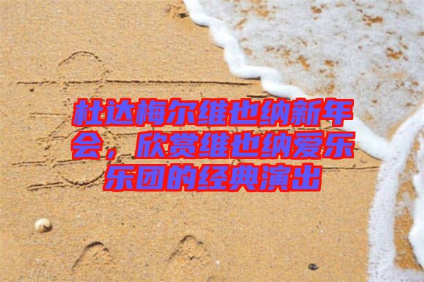 杜達(dá)梅爾維也納新年會，欣賞維也納愛樂樂團(tuán)的經(jīng)典演出