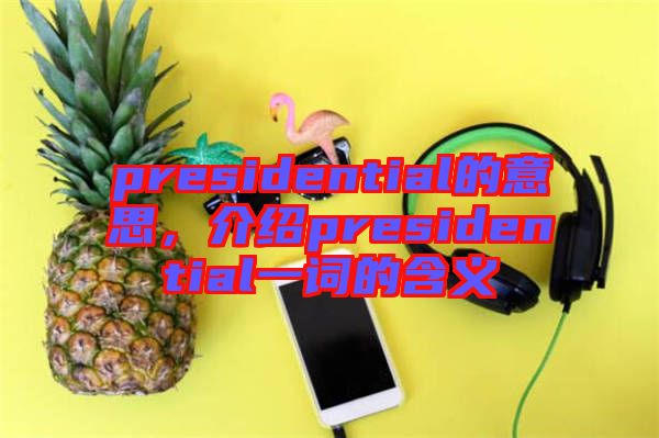 presidential的意思，介紹presidential一詞的含義