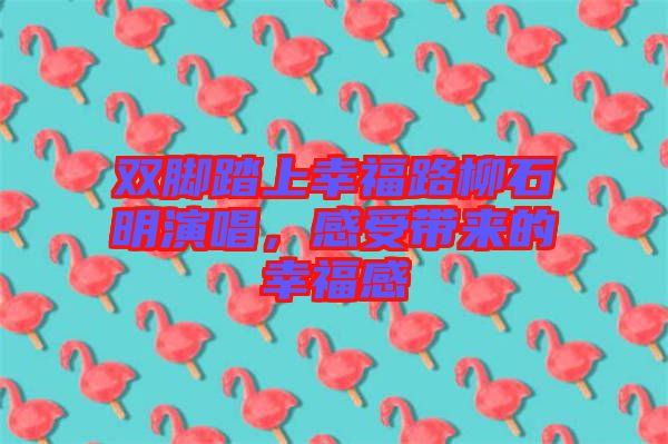 雙腳踏上幸福路柳石明演唱，感受帶來(lái)的幸福感