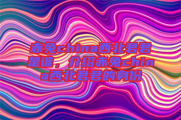 赤兔china西北君君是誰，介紹赤兔china西北君君的身份