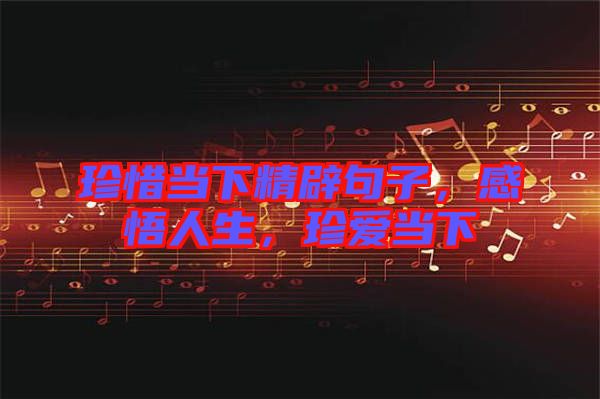 珍惜當(dāng)下精辟句子，感悟人生，珍愛(ài)當(dāng)下