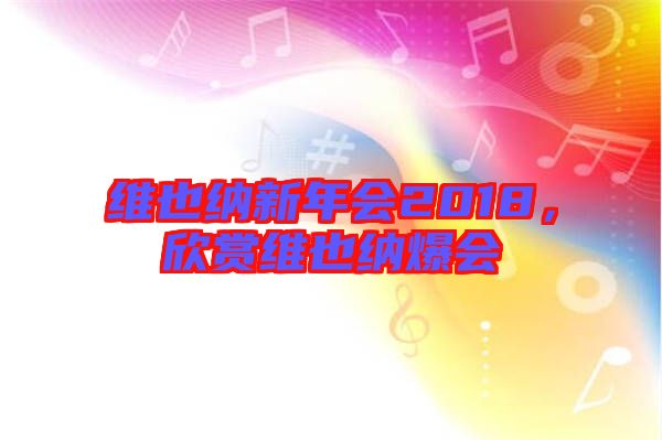 維也納新年會2018，欣賞維也納爆會