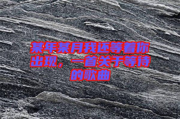某年某月我還等著你出現(xiàn)，一首關(guān)于等待的歌曲