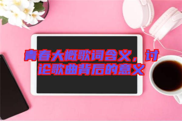青春大概歌詞含義，討論歌曲背后的意義